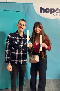 Miniature de notre vidéo avec l'influenceuse Minimal Quotidien sur l'enfile-couette Hopoli